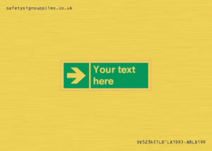 Custom Arrow Right Sign